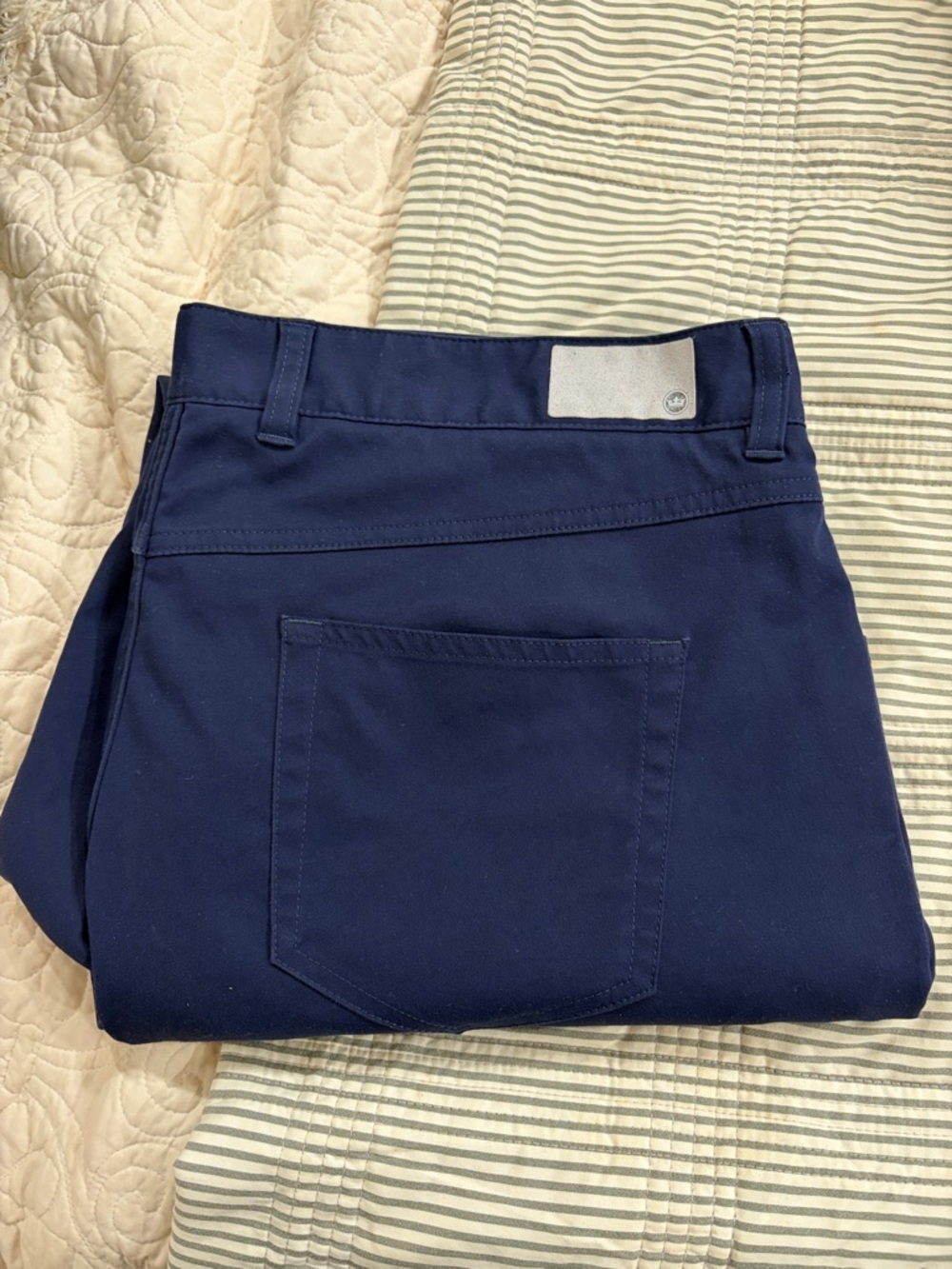 Peter Millar Navy Blue Chinos